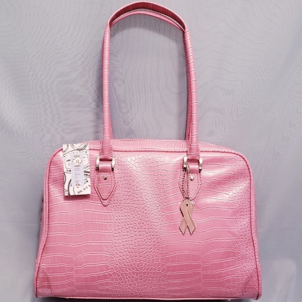 Susan G Komen Laptop tote, Limited pink leather🆕